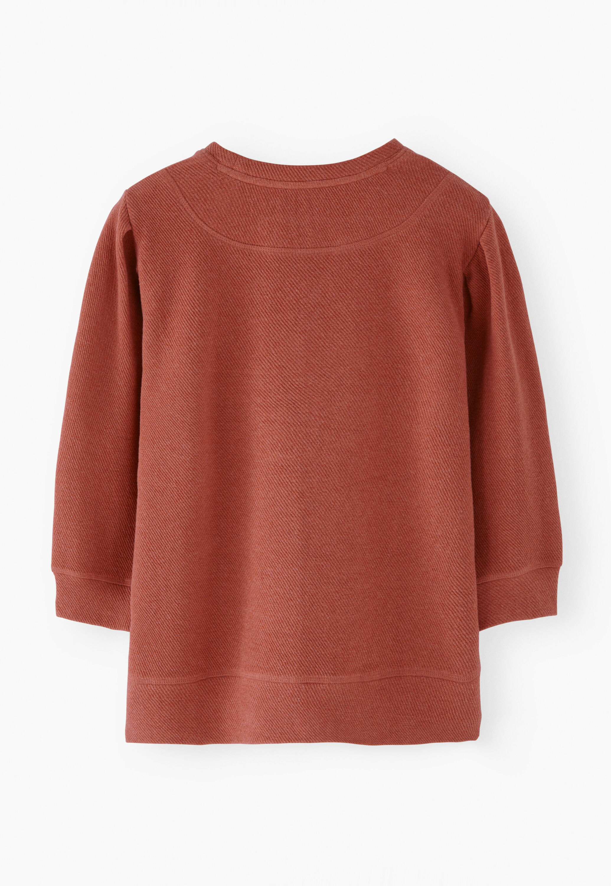 Pleat-sleeve sweatshirt
