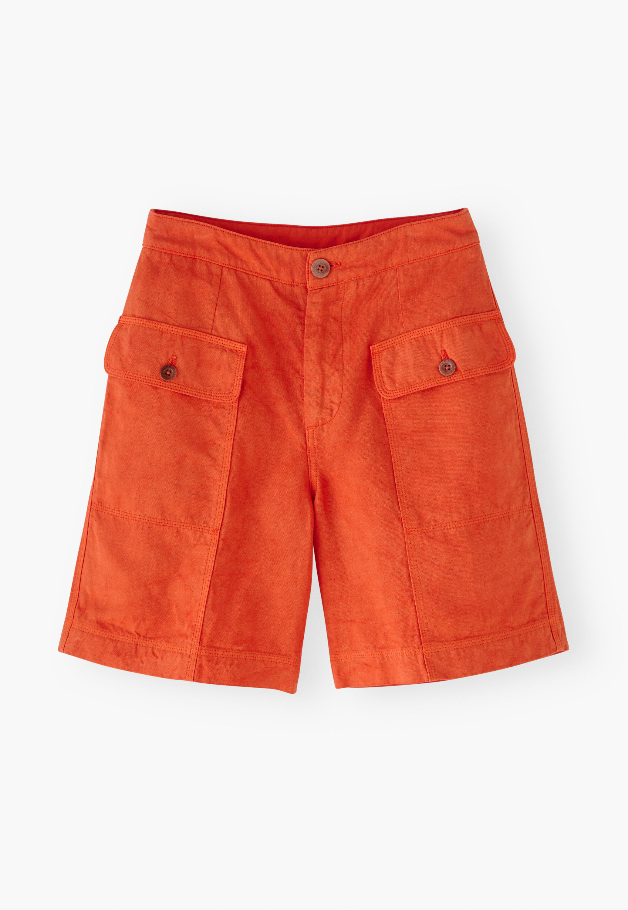 Safari shorts, Vermillion orange, large