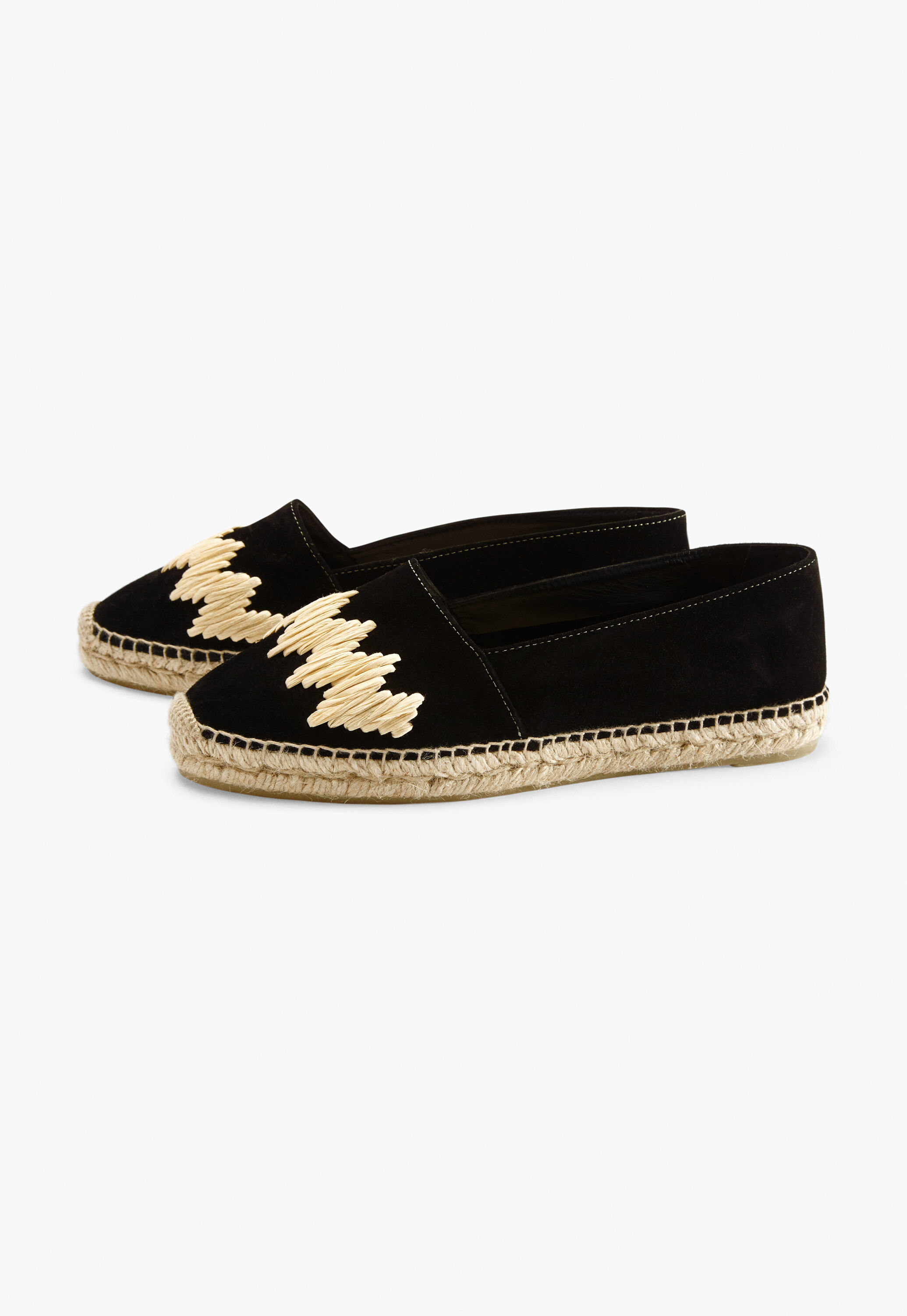 Raffia-toe espadrilles